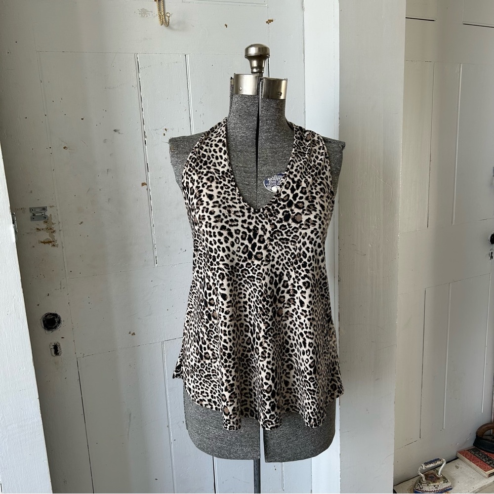 Shein Animal Leopard Print Halter Top